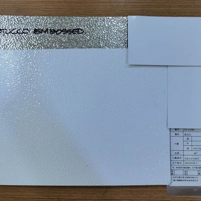 Alloy3003 H24 Temper Grade 24 Gauge tebal warna putih palu lembaran aluminium embossed digunakan untuk panel interior kulkas