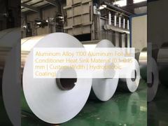 Bahan Pendingin Udara Aluminium Alloy 1100 Aluminium Foil (0,1–0,15 mm | Lebar Khusus | Lapisan Hidrofobik)