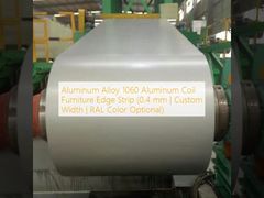 Strip Tepi Furnitur Kumparan Aluminium 1060 Paduan Aluminium (0,4 mm | Lebar Khusus | Warna RAL Opsional)