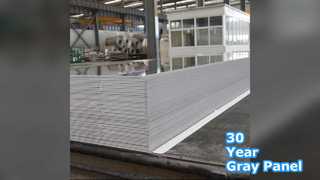 Panel Dinding Tirai Aluminium Abu-abu 30 Tahun
