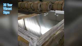 Plat Aluminium Signage 30 Tahun Warna RAL