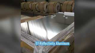 97% Reflektifitas Aluminium untuk Penerangan