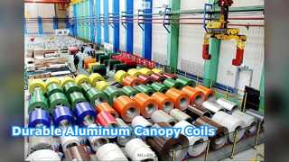 Atap Kanopi Aluminium Tahan Lama Dilapisi RAL 0,6mm