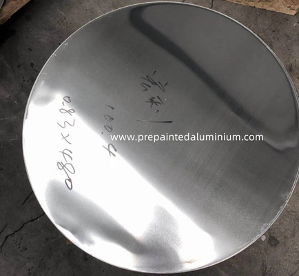 0.8mm Tebal Diameter 480mm Pre Painted Aluminium Alloy Circle Sheet