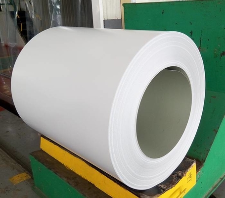 3004 H18 High Gloss White Color Coated Aluminium Coil 26 Gauge Untuk Downspouts