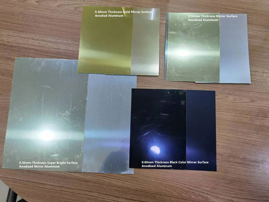 Paduan Aluminium Reflektif Tebal 0,50Mm 1085 Cermin Lembaran Aluminium Anodized Digunakan untuk Periklanan dan Pembuatan Tanda Pajangan