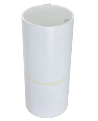 Putih / Putih Warna Lapisan Aluminium Trim Coil 24 x 50 Inch x 100 kaki yang digunakan untuk atap dan sisi tujuan pemasangan
