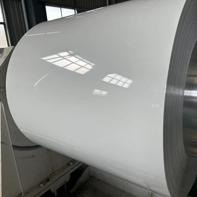 11-18 inci tahan korosi Warna Putih Lapisan Aluminium Gutter Coil Untuk Perlindungan Cuaca Dan Bangunan