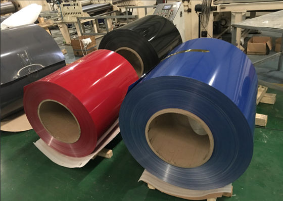 Alloy 3003 Temper H32 1.00mm Ketebalan Prepainted Aluminium Coil untuk dekorasi atap