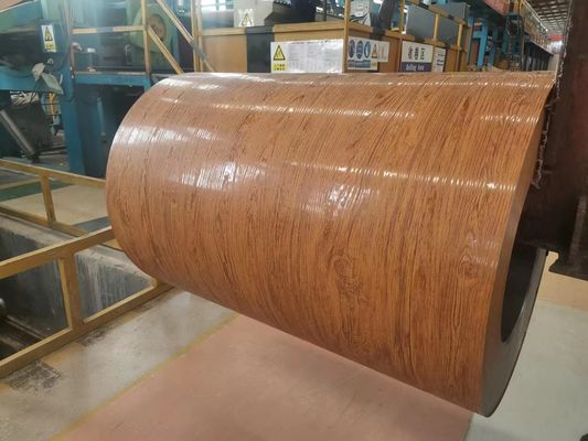 1100 H24 0,6mm Kayu Biji Pre-dicat Aluminium Sheet Coil Untuk Dekorasi Pintu Bahan