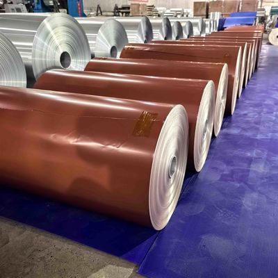 Polyester lak berwarna AA8011 O Gauge 0,08-0,11mm digunakan untuk bangunan struktur isolasi