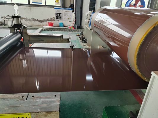 1060 H24 0.6mm Ketebalan Prepainted Aluminium Coil untuk Dekorasi Interior