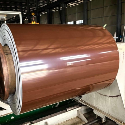 0.5mm Ketebalan Warna Lapisan Aluminium Trim Coil untuk Window / Door Wrap
