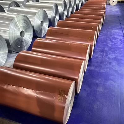 Aluminium Foil Berwarna Ukuran 0.08mm Grade AA1100 Digunakan dalam Sistem Atap