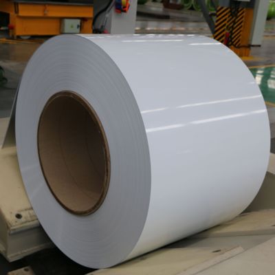 Aluminium Alloy 5754 Aluminium Coil (1,5mm, Lapisan Poliester Putih) untuk Panel Kabinet