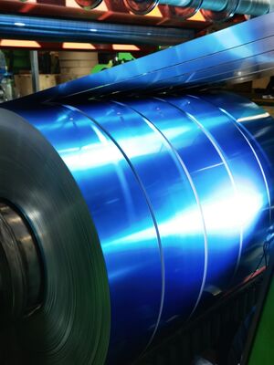 Kumparan Aluminium Huruf Saluran Pra-lapis Paduan Aluminium 3003 H24 Temper Warna Putih Lebar 300mm Ketebalan 1mm untuk Pembuatan Tanda