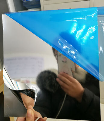 Lembaran Aluminium Paduan 1085 Ketebalan 0.40mm Finishing Cermin Aluminium Warna Emas Digunakan Untuk Panel Dekorasi Rumah