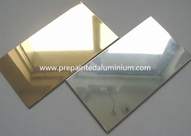 Lembar Cermin Aluminium Kinerja Tinggi Dengan Perawatan Laminasi / Poles / Anodized