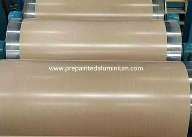 Warna Butir Kayu 405mm Aluminium Lembar Polos