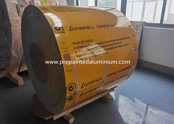 Lebar MTC 2490mm Prepainted Aluminium Coil PVDF Surface Coating