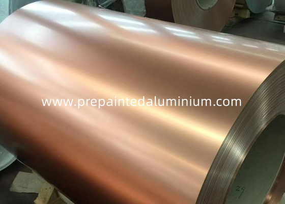 PE / PVDF / SMP Prepainted Aluminium coil aluminium dekoratif lembaran Untuk gudang atap